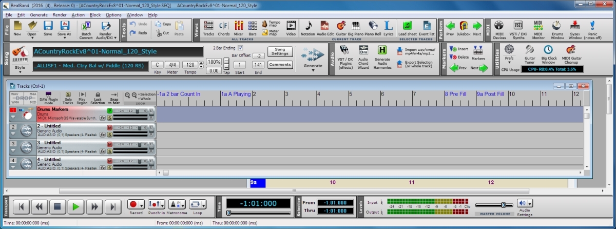 Backup band music software